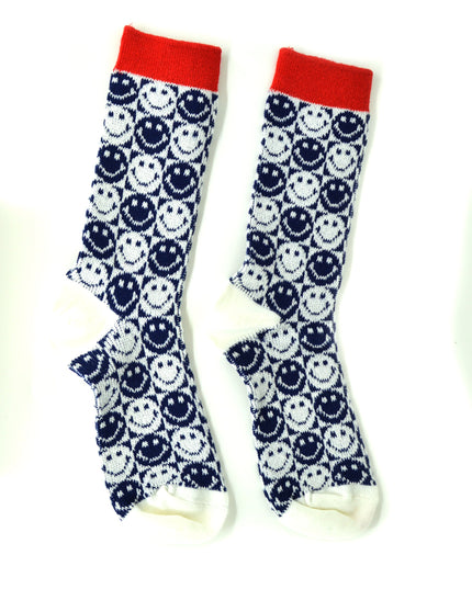 Fun Christmas Socks - Zokni Pepita Smiley Design