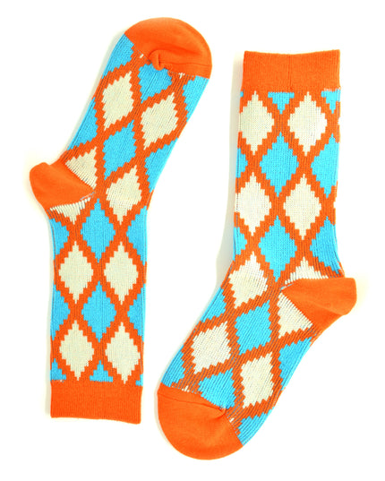 Fun Christmas Socks - Zokni Diamond Shape Design