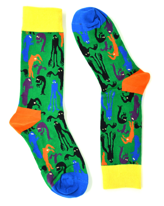 Fun Halloween Socks - Zokni Monsters Design
