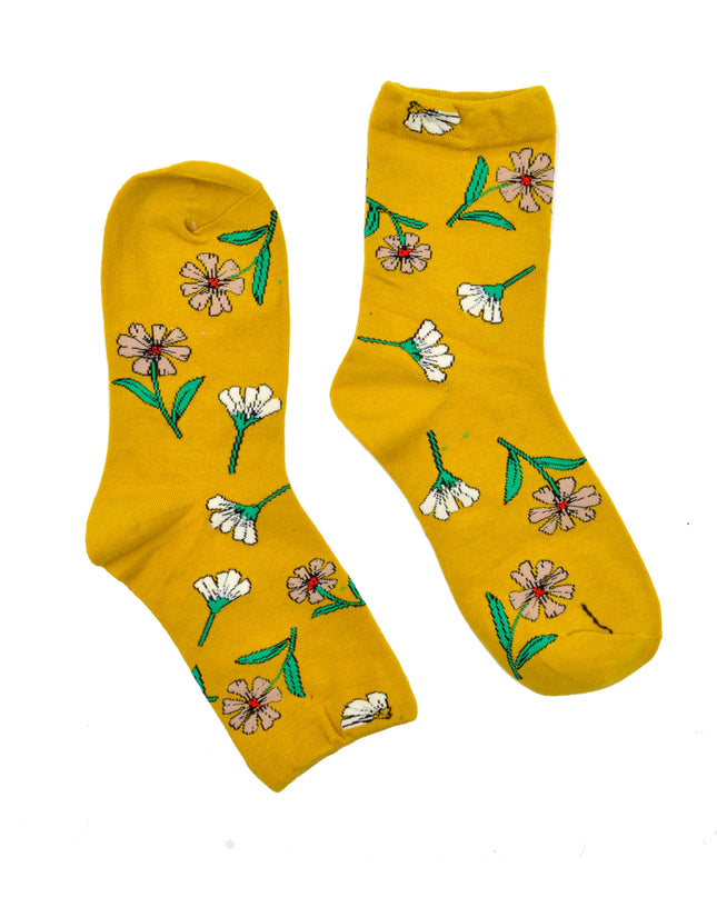 Fun Christmas Socks - Floral Design IV
