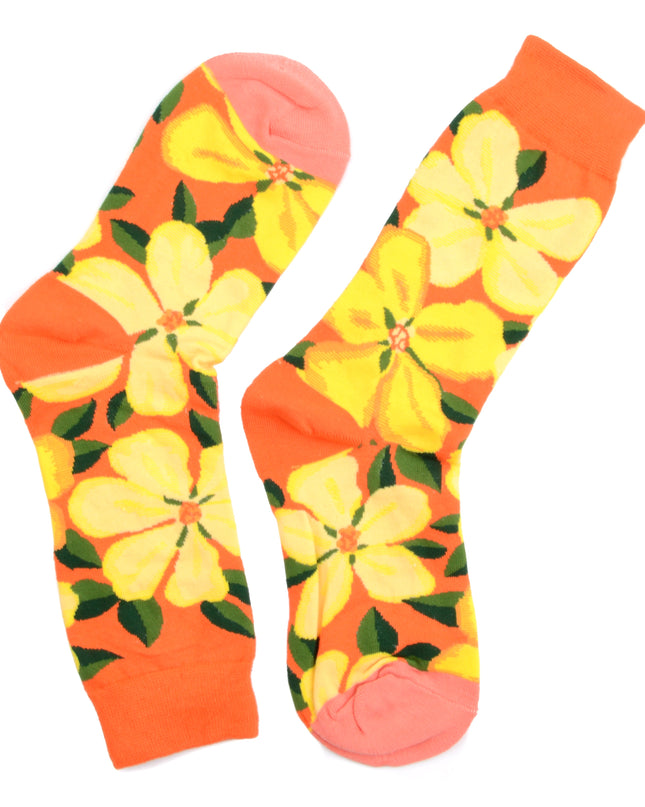 Floral Socks - Fun and Bright